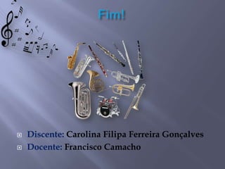 


Discente: Carolina Filipa Ferreira Gonçalves
Docente: Francisco Camacho

 