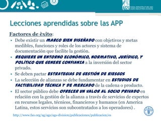 Instrumentos de política para apoyar el desarrollo de negocios rurales en las américas