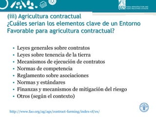 Instrumentos de política para apoyar el desarrollo de negocios rurales en las américas