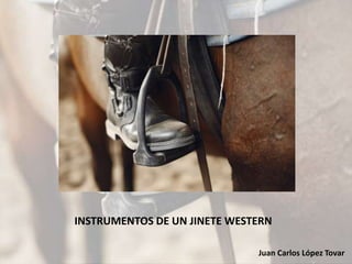 Juan Carlos López Tovar
INSTRUMENTOS DE UN JINETE WESTERN
 