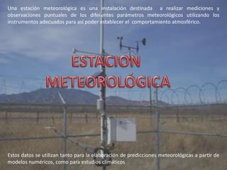 Estacion meteorologica – Instrumentación ambiental medición y