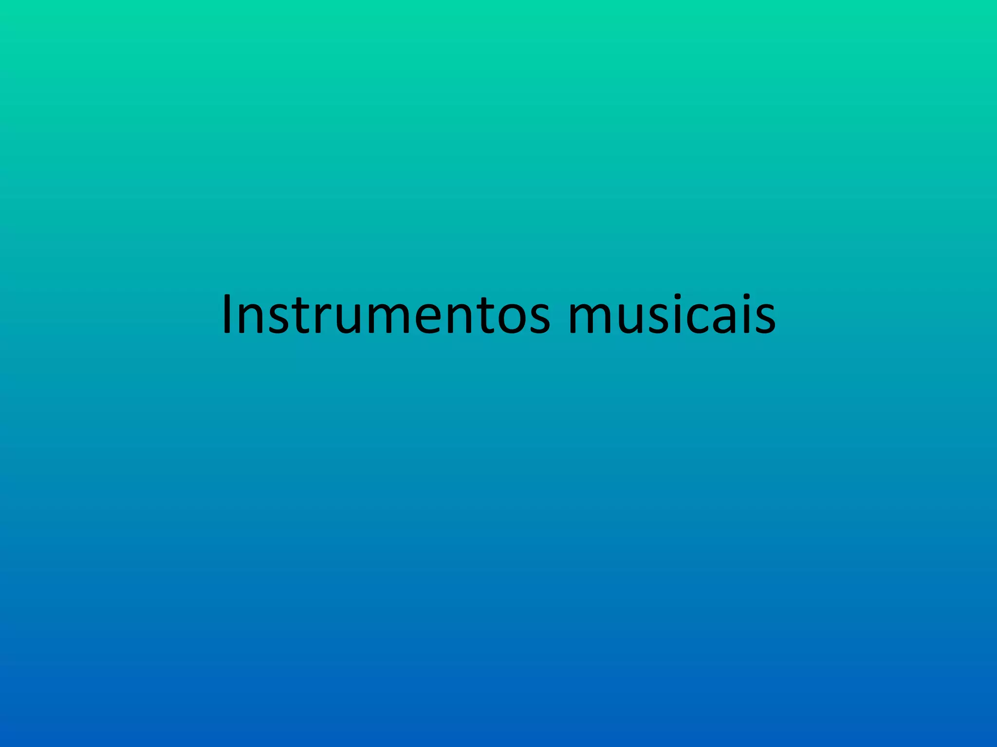 Instrumentos musicais