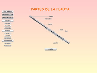 PARTES DE LA FLAUTA
 