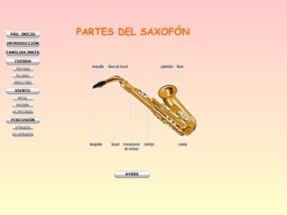 PARTES DEL SAXOFÓN
 