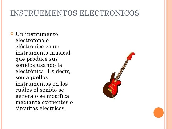 Instrumentos musicales
