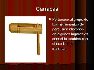 Instrumentos musicales: percusión | PPT