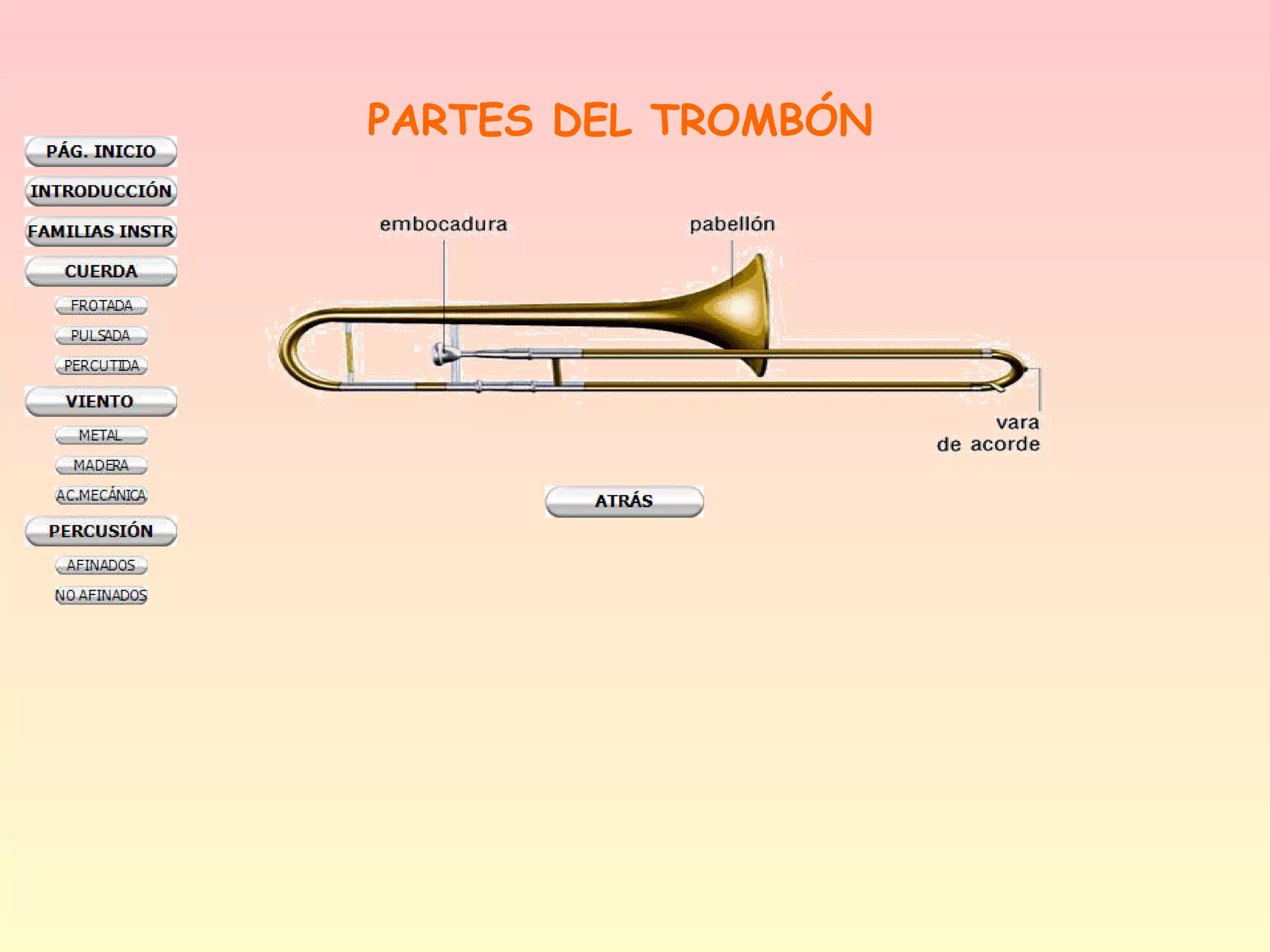 PARTES DEL TROMBÓN
 
