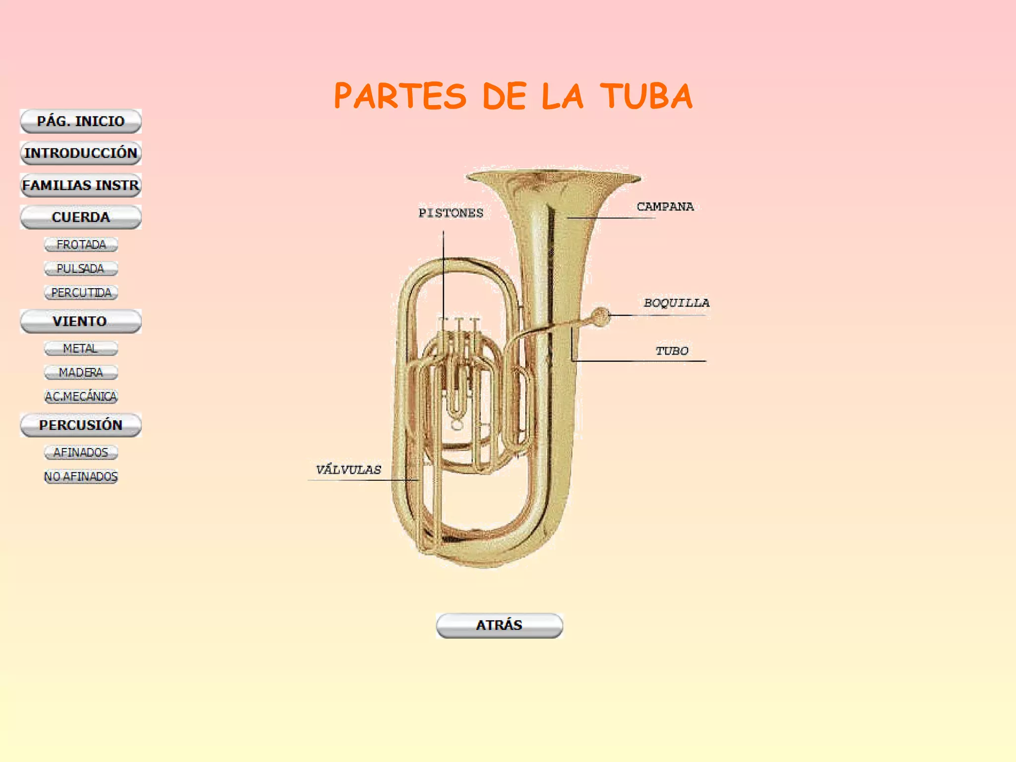 PARTES DE LA TUBA
 