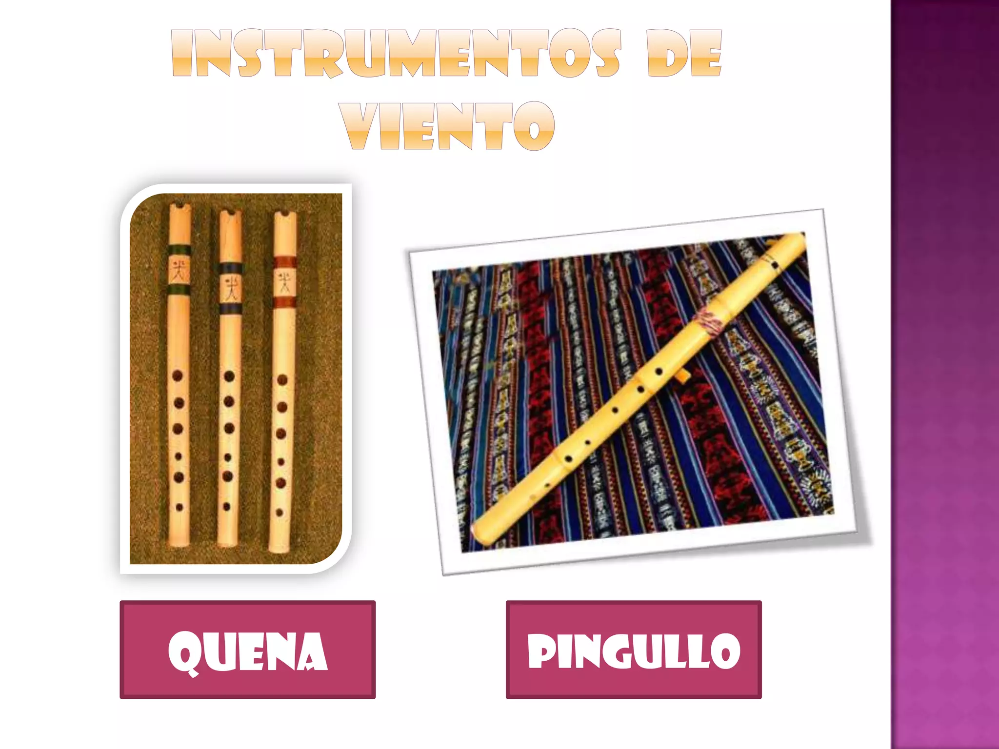 Instrumentos musicales andinos PPT