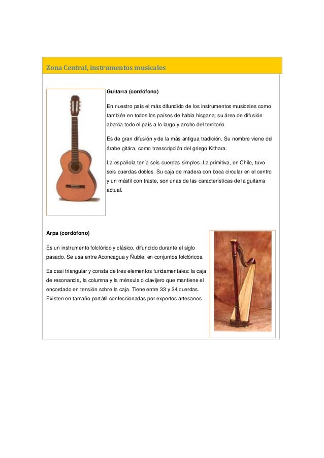 Instrumentos musicales de chile