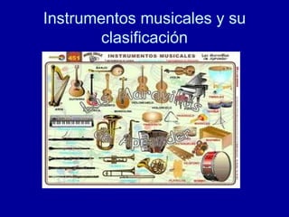 Instrumentos musicales y su clasificación 