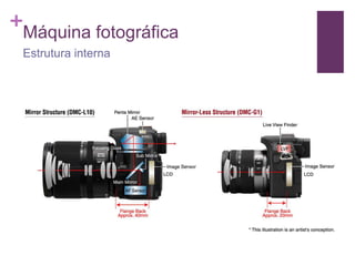 +
Máquina fotográfica
Estrutura interna
 