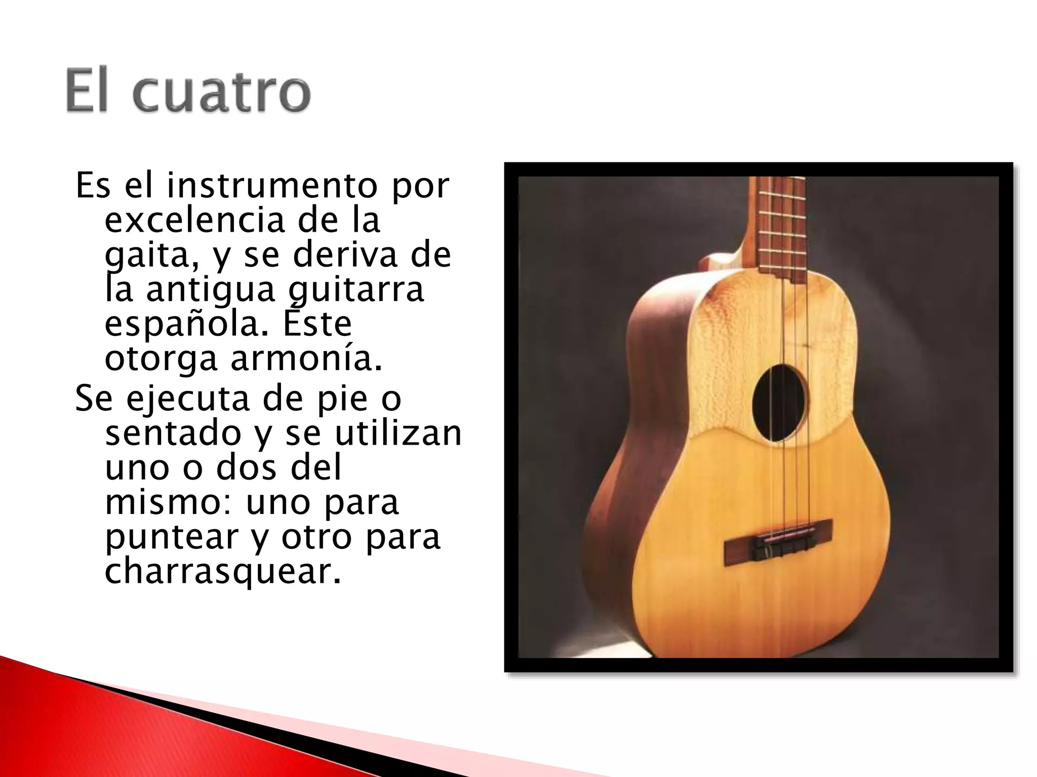 Gait Instrument Instrumentos para hacer gaita zuliana | PPTX