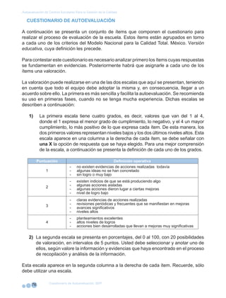 INSTRUMENTOS PARA LA AUTOEVALUACIÓN | PDF