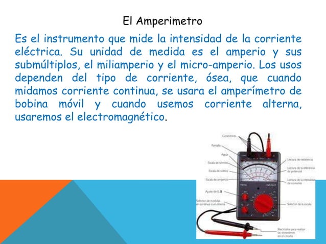 Instrumentos para medir la electricidad | PPT