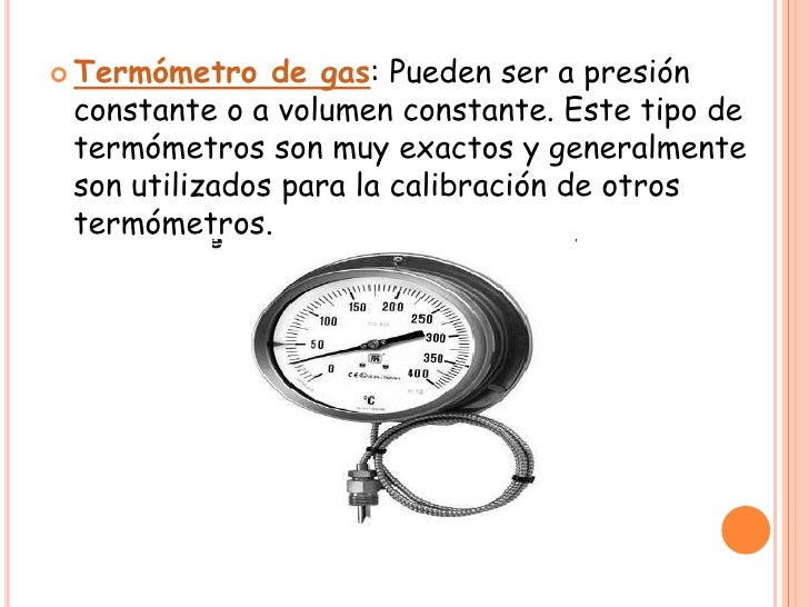 Instrumentos para medir la temperatura