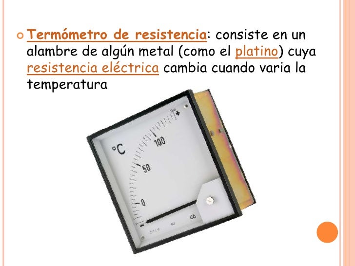Instrumentos para medir la temperatura