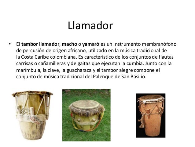 Resultado de imagen de tambor llamador colombiano