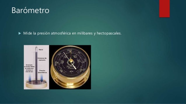 Instrumentos para medir el tiempo atmosférico