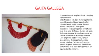 Instrumentos típicos de galicia