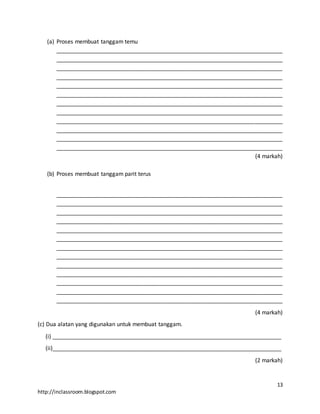 Instrument peperiksaan percubaan pt3 khb kt 2015 | PDF