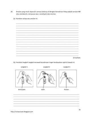 Instrument peperiksaan percubaan pt3 khb kt 2015 | PDF
