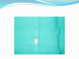 The blade is curved and is mounted on plastic handle.USES-It is used to make self sealing sclero corneal tunnel after making the scleral gutter in cataract surgery.