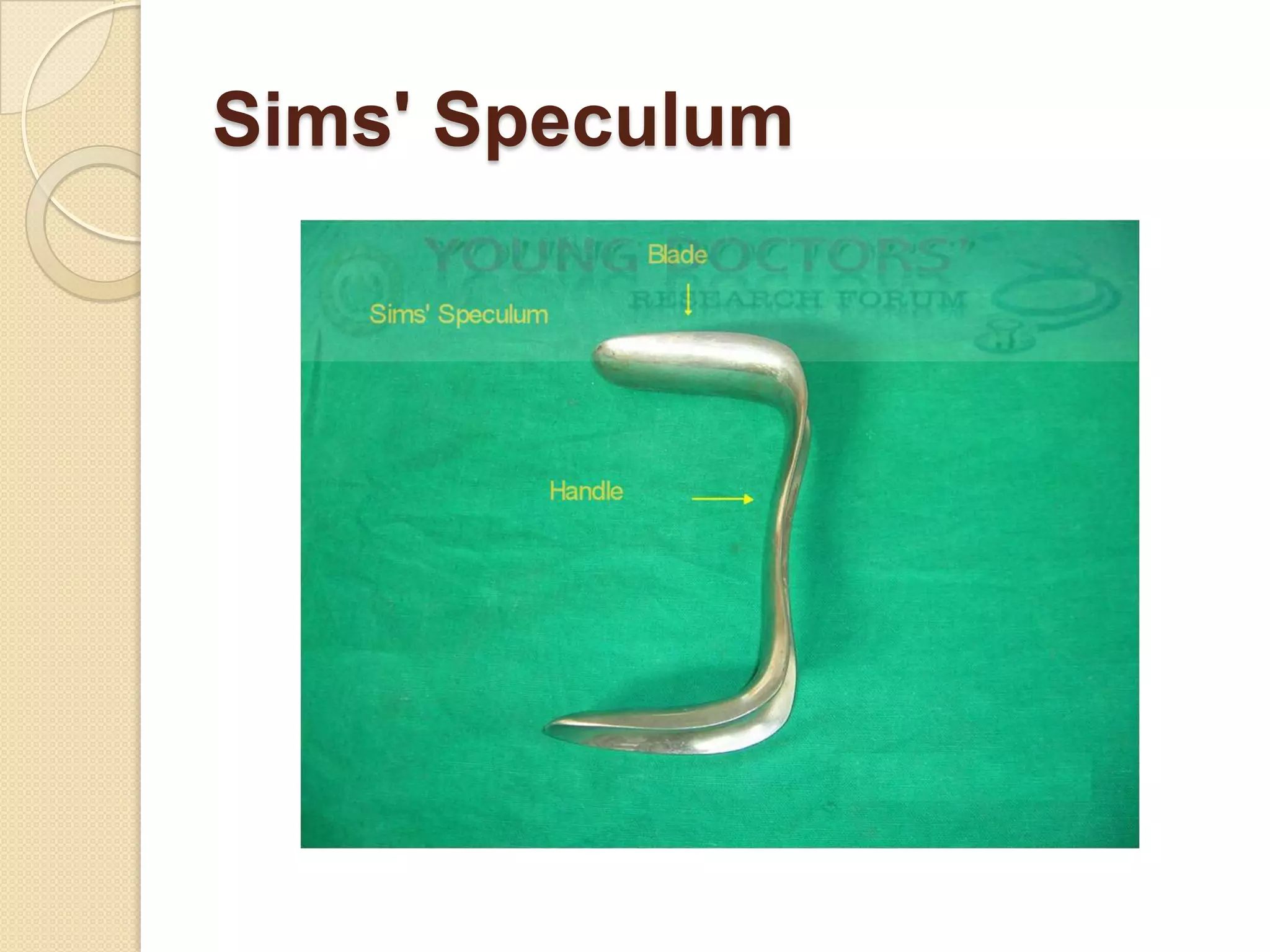 Sims' Speculum
 
