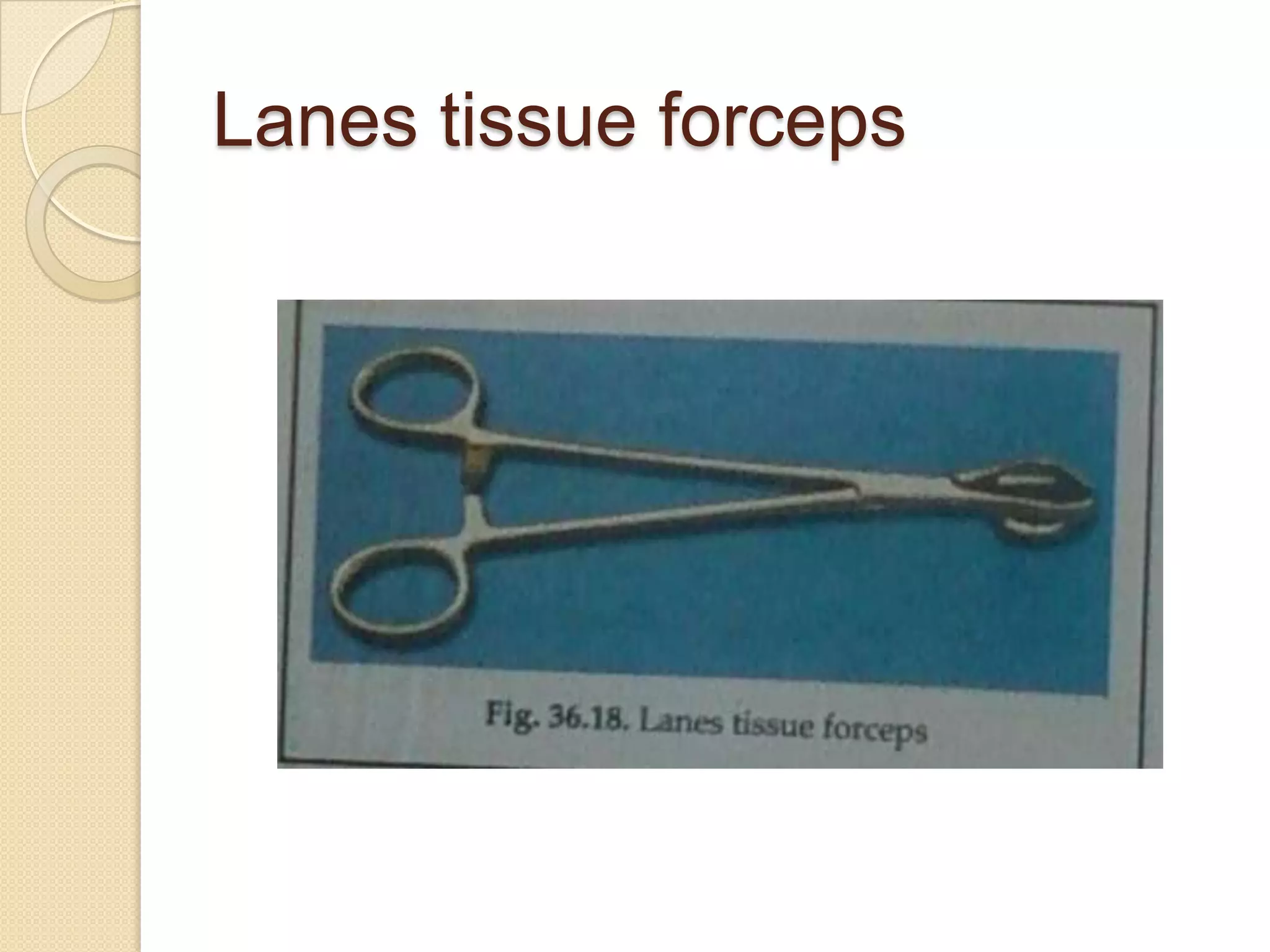 Lanes tissue forceps
 