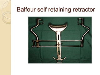 Balfour self retaining retractor
 