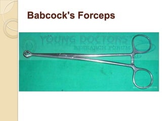 Babcock's Forceps
 