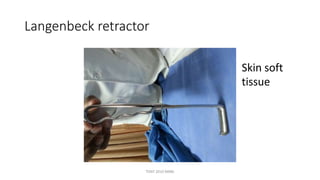 Langenbeck retractor
Skin soft
tissue
TONY 2010 MBBS
 