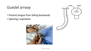Proctoscope / kellys rectal speculum
• In
• Diagnostic
•
•
•
Piles / haemorrhoids } bulge in to cavity on retraction
Polyp
Ca anal canal / lower rectum
• Therapeutic
•
•
•
Injn of sclerosant
Excision of polyp
Drainage of abscess
• C/I
• In a/c fissure in ano } severe pain
TONY 2010 MBBS
 