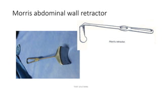 Morris abdominal wall retractor
TONY 2010 MBBS
 