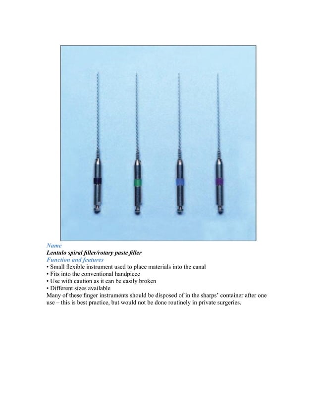 INSTRUMENTS USED IN ENDODONTICS PDF