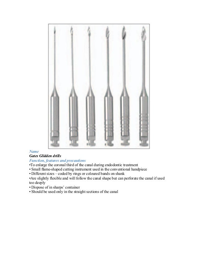 INSTRUMENTS USED IN ENDODONTICS