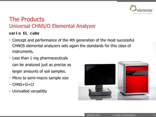 Chnos Analysis Instruments chns overview_2011 | PPT