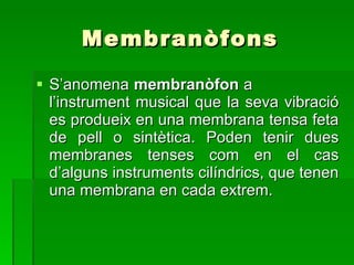 Instruments de percussió | PPT