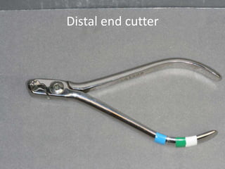 Distal end cutter
 