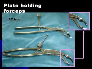 Plate holding
forceps
AO type
 
