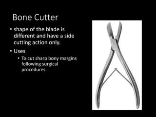 Instruments in major oral and maxillofacial surgery | PPTX