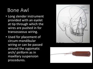 Instruments in major oral and maxillofacial surgery | PPTX