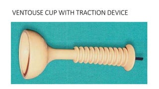 VENTOUSE CUP WITH TRACTION DEVICE
 