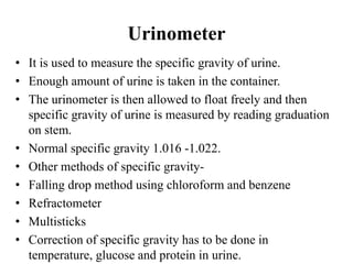 Urinometer Using instruments in pathology.pptx