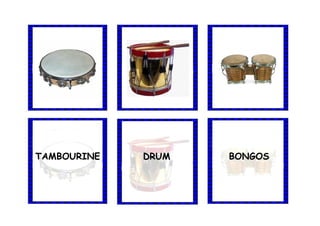 TAMBOURINE DRUM BONGOS