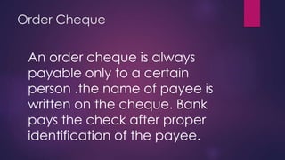 Instruments of banks | PPTX