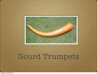 Gourd Trumpets
www.tlapitzalli.com
Tuesday, January 28, 14
 