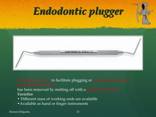 Instruments used in endodontic treatment. | PPT
