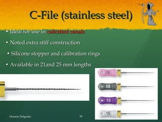 Instruments used in endodontic treatment. | PPT