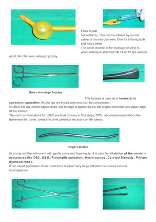 Instruments used in gynecology and obstetrics ~ young doctors research ...